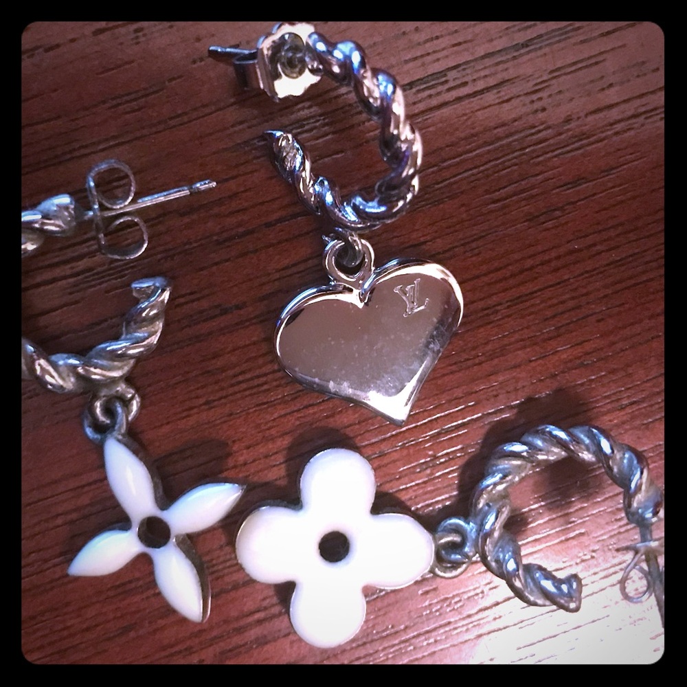 Louis Vuitton-Monogram Charm Earrings